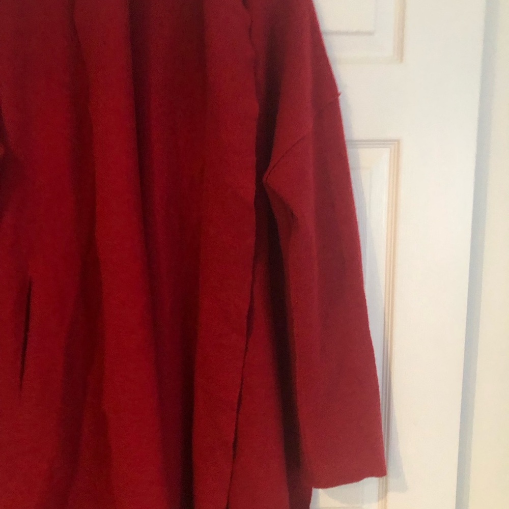 Eileen Fisher wool Red coat - Picture 3 of 9
